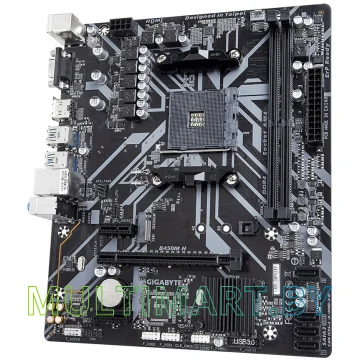 Материнская плата Gigabyte B450M H (rev. 1.1) картинка 3